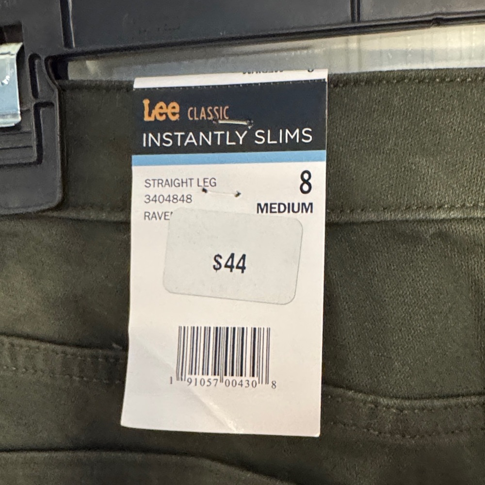 NWT Lee Women's Dark Green Straight Leg Jeans - Picture 2 of 9
